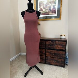 Old Navy Dusty Rose Midi Dress
